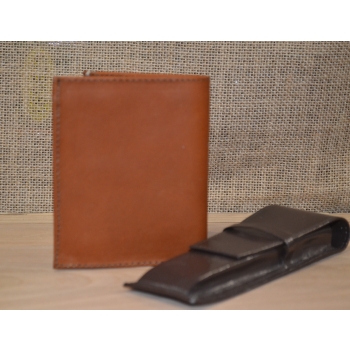 Portfel skórzany brązowy męski .